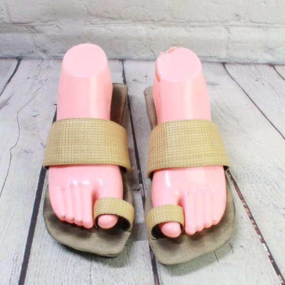 United Nude Tan Toe Slide Sandals Size Eu 39 US 8.5 - Picture 5 of 9